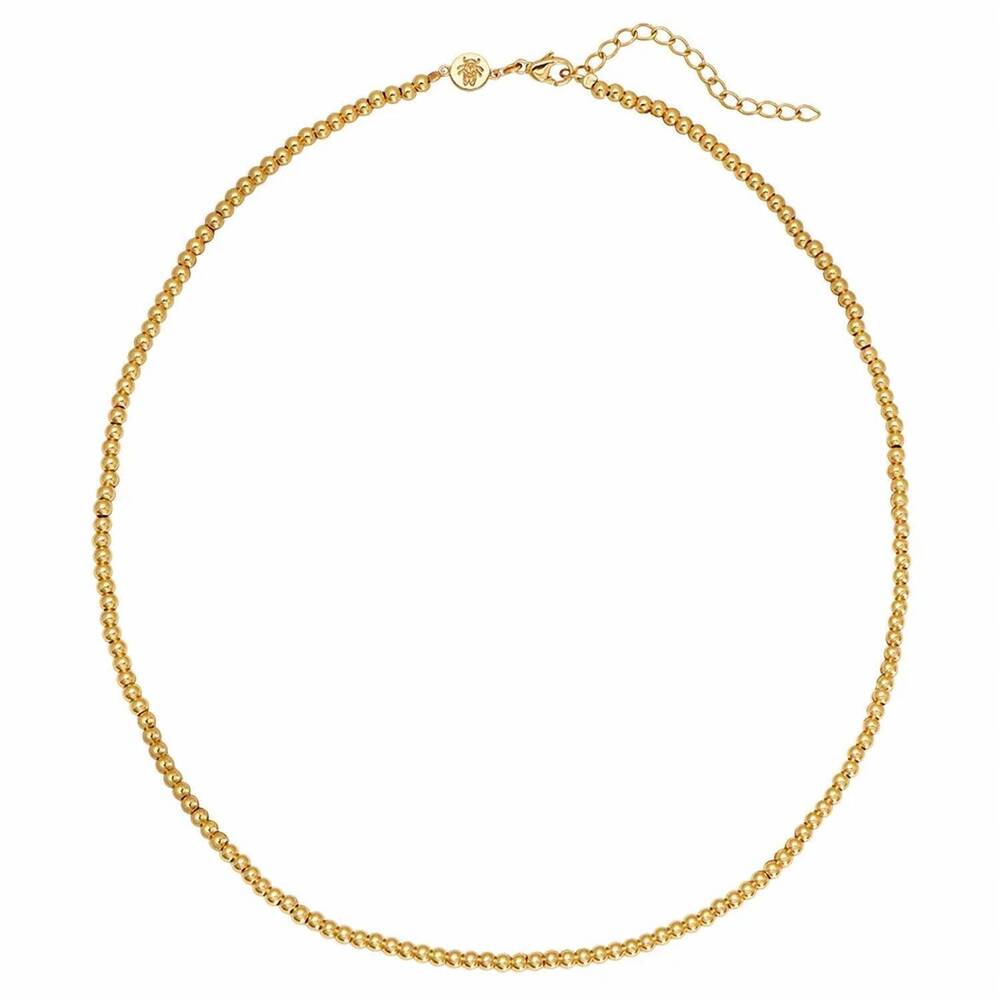 NEW GOLDBUG COLLECTION women's beaded ball necklace in gold